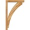 Ekena Millwork Thorton Block Rough Sawn Bracket w/ Offset Brace, Western Red Cedar, 4"W x 20"D x 32"H BKT0402X20X32THR05RWR - alternate 3